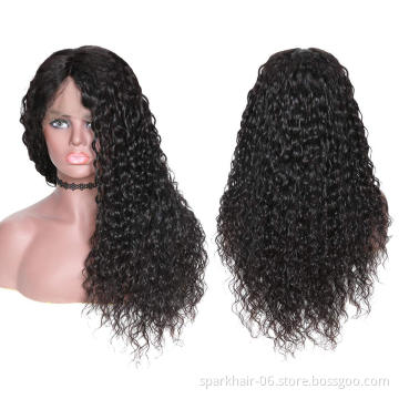 Wholesale Chinese Virgin Hair Water Wave 13X4 Lace Wig Natrual Hairline With Baby Hair Human Hair Wig